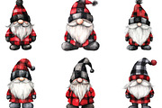 Kawaii Christmas Gnome Black Gnome, an Illustration by CraftArtStudio (Thumbnail 3 of 6)