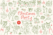 Hand Drawn Christmas Quirky Clipart, a Seasonal Illustration by Ayya Studio (Thumbnail 10 of 12)
