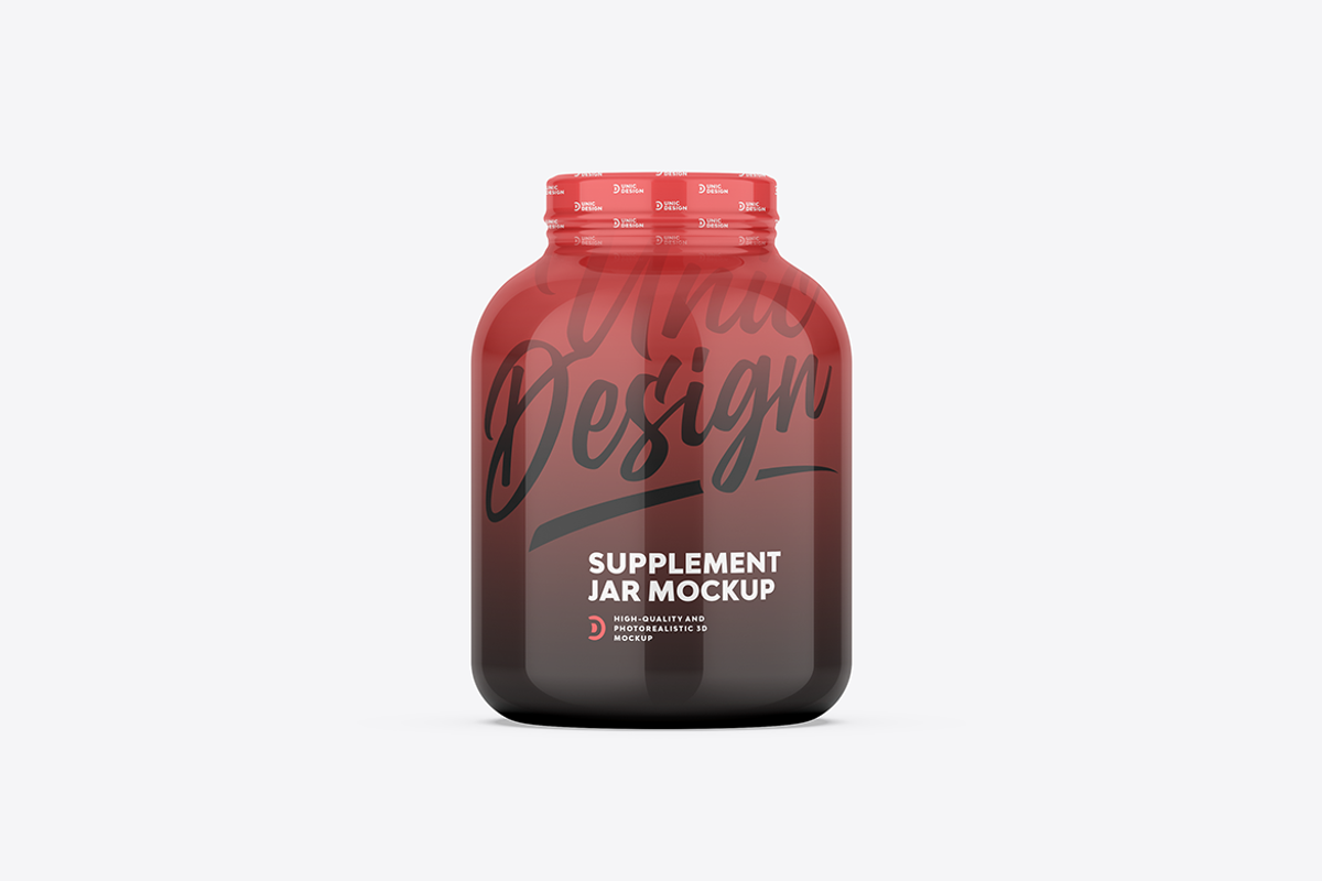 Supplement Jar Mockup, a Product Mockup by UnicDesign (Photo 5 of 9)