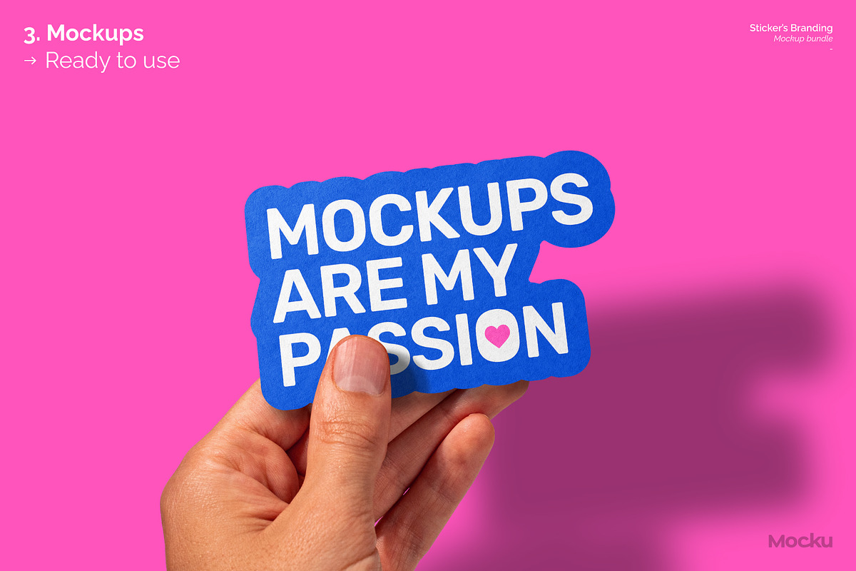 Sticker's Branding Mockup Bundle, a Packaging Mockup by Mocku (Photo 12 of 25)