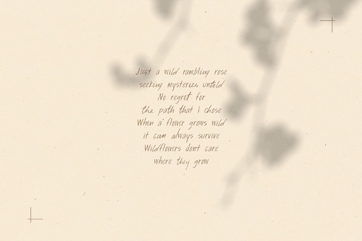 Nanaimo - Textured Handwritten Font preview 3