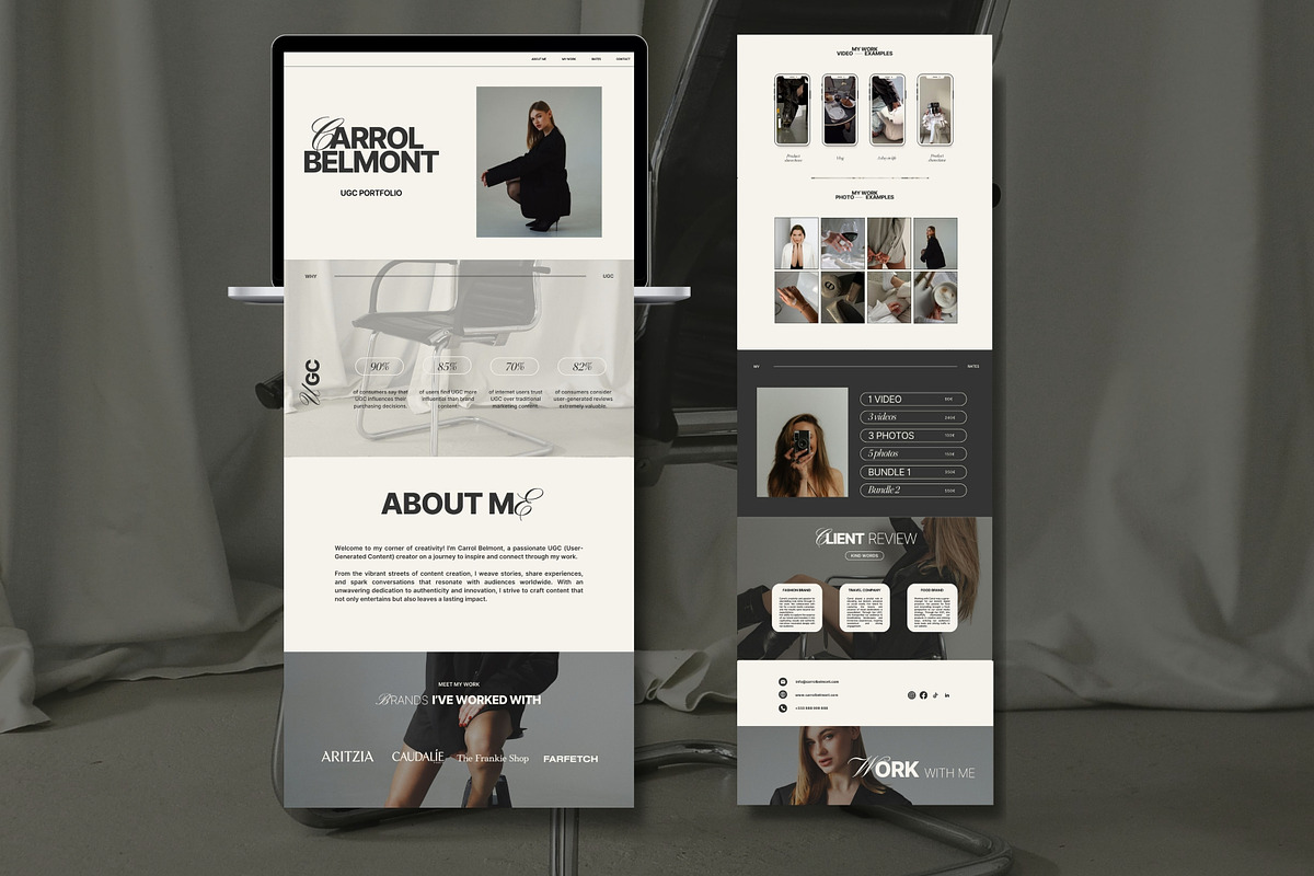 UGC / COACH Bundle Canva, a Landing Page Template by Studio Suvelle (Photo 2 of 10)