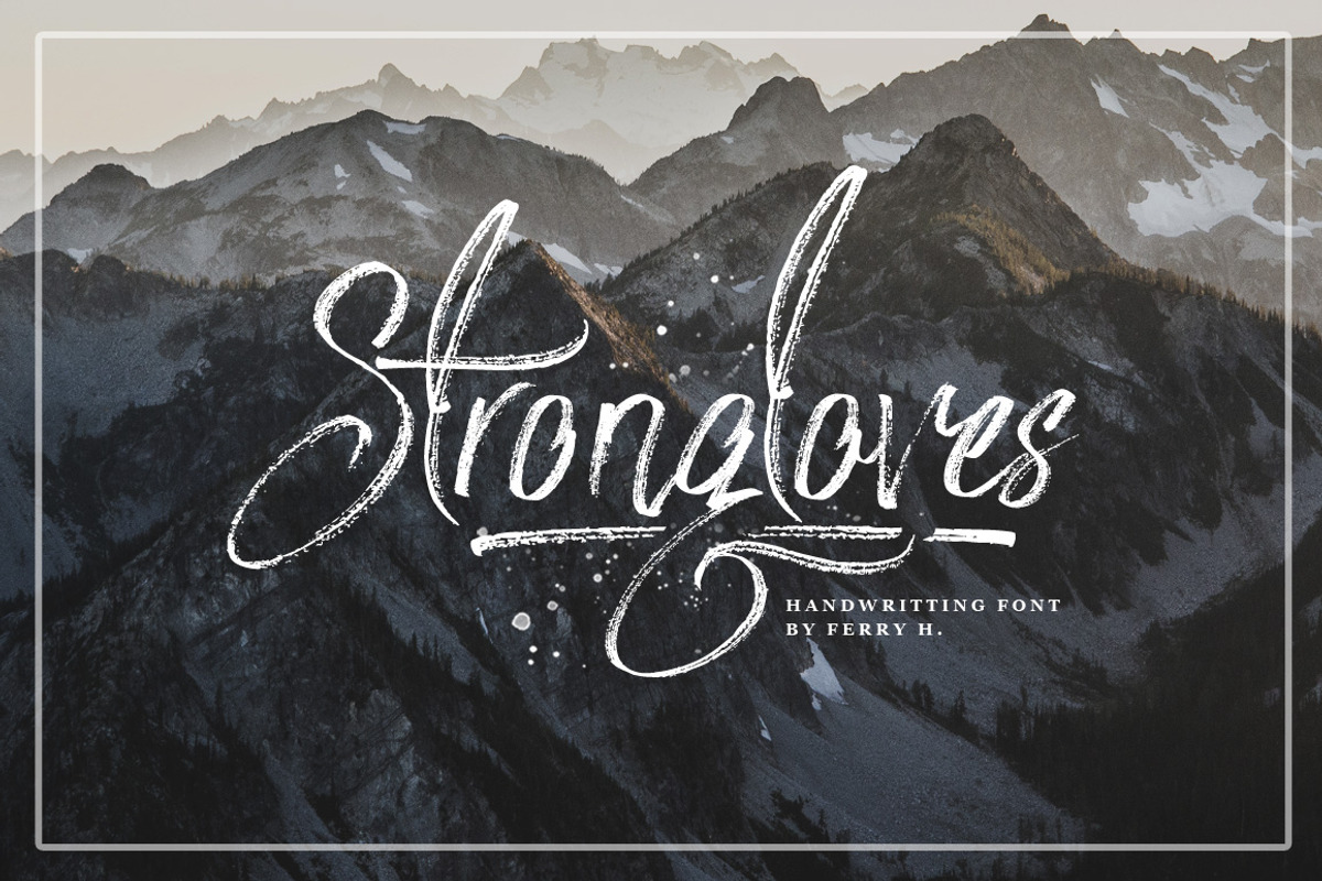 Strongloves - Handwritting Font