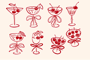 Whimsical Coquette Cherry Procreate, a Brushes & More by Veronika Gotovceva (Thumbnail 4 of 7)