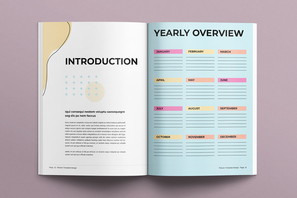 Planner Template, a Brochure Template by E-Type (Photo 2 of 7)