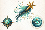 Mystical Moon Sublimation Clipart Bu, an Illustration by Libby Wishes (Thumbnail 5 of 10)