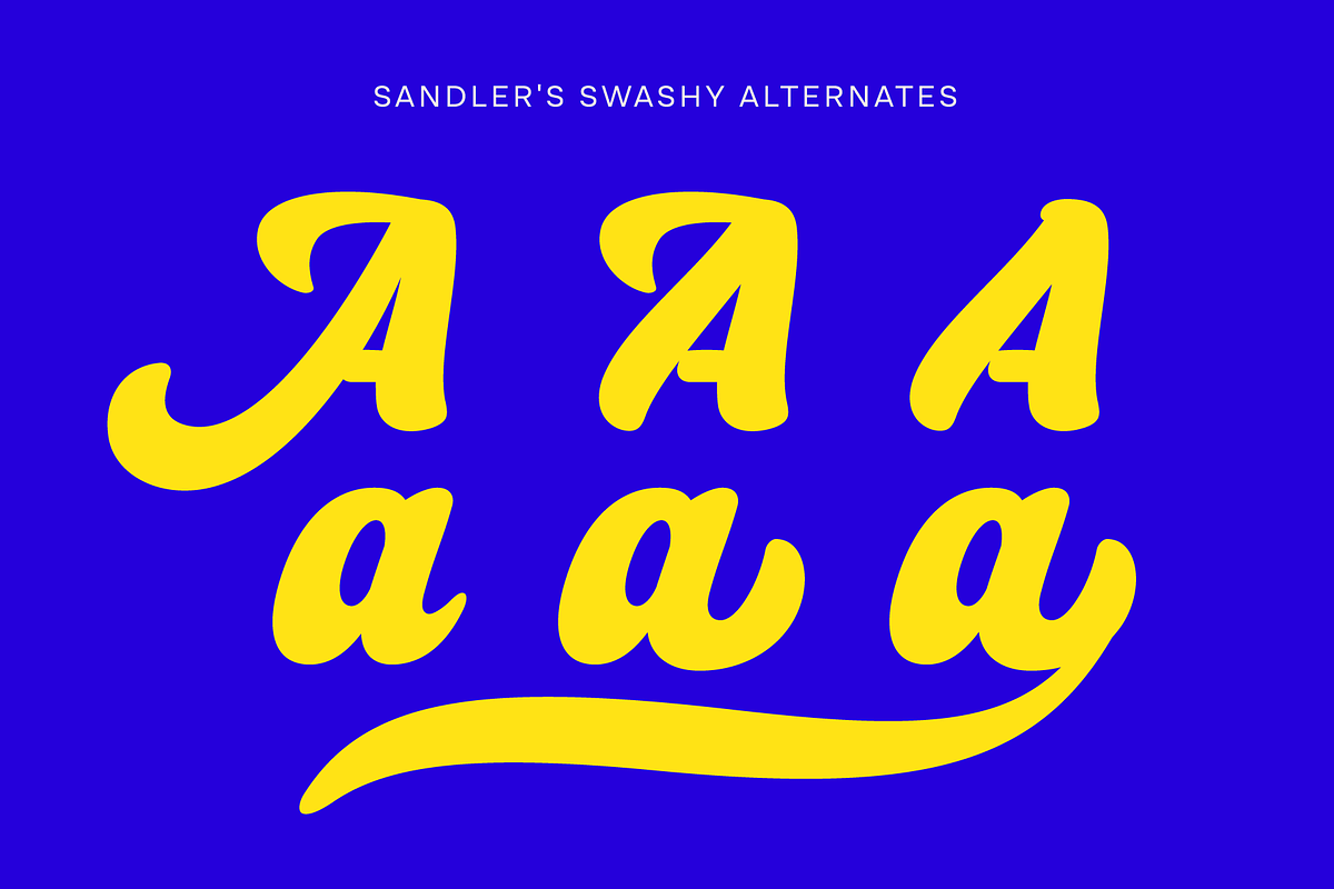 Sandler, a Script Font by Eko Bimantara (Photo 4 of 8)