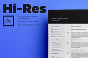 Sensible CV/Resume + Cover Letter, a Resume Template by designed by rich (Thumbnail 3 of 5)