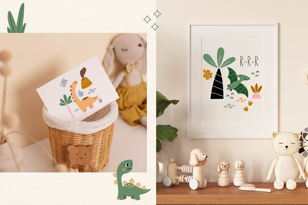 Baby Dino set. Graphic & Pattern, an Animal Illustration by EltaMaxArt (Photo 12 of 14)