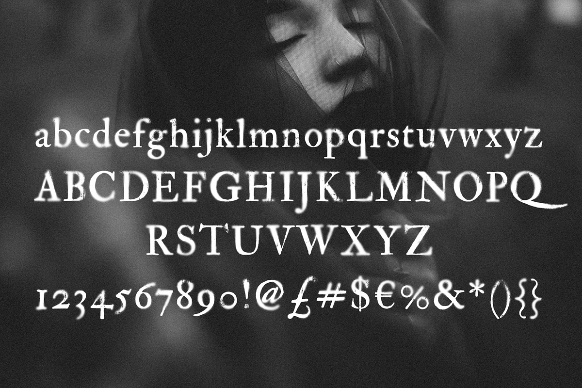 Halllow | Gothic SVG font, a Serif Font by Drawwwn (Photo 2 of 12)