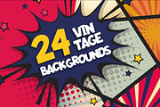 24 retro Comics pop art background, a Decorative Illustration by Kapitosh (Thumbnail 1 of 6)