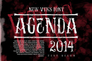 AGENDA font+  4arts (cs3+), a Font by vtks design (Thumbnail 3 of 3)