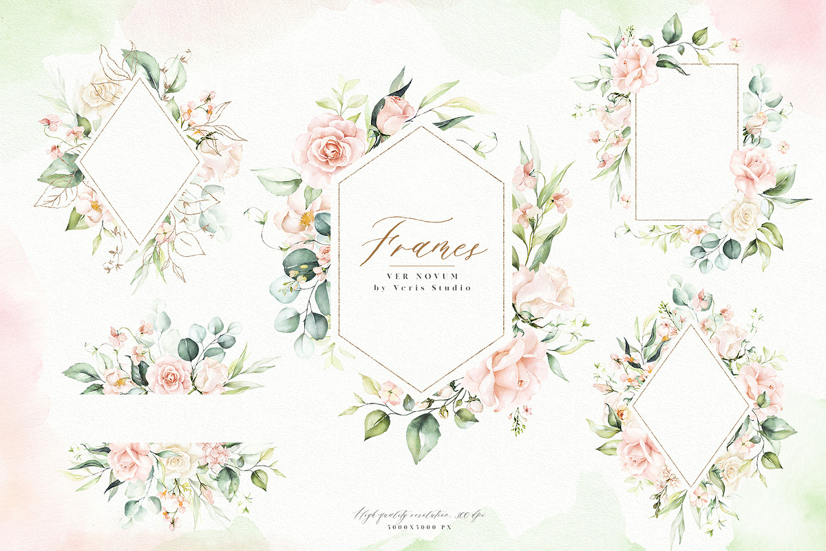BUNDLE Watercolor Floral Graphic, a Decorative Illustration by Veris Studio (Photo 33 of 35)