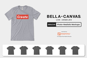 Bella Canvas 3001CVC Tee Mockups