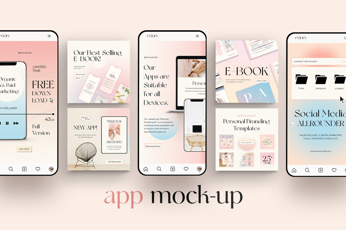 Product Mockup Instagram CANVA PS, a Social Media Template by Eviory (Photo 10 of 14)