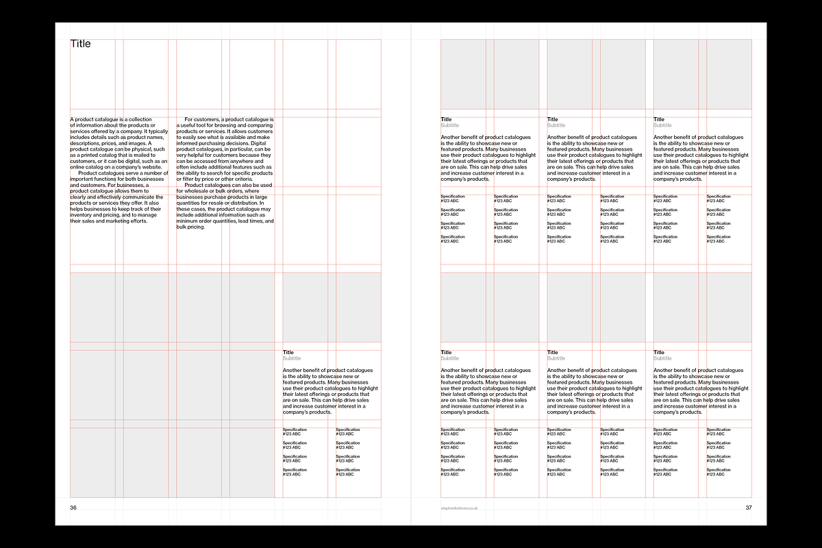 Catalogue Template A4 for InDesign, a Brochure Template by Stephen Kelman (Photo 7 of 10)