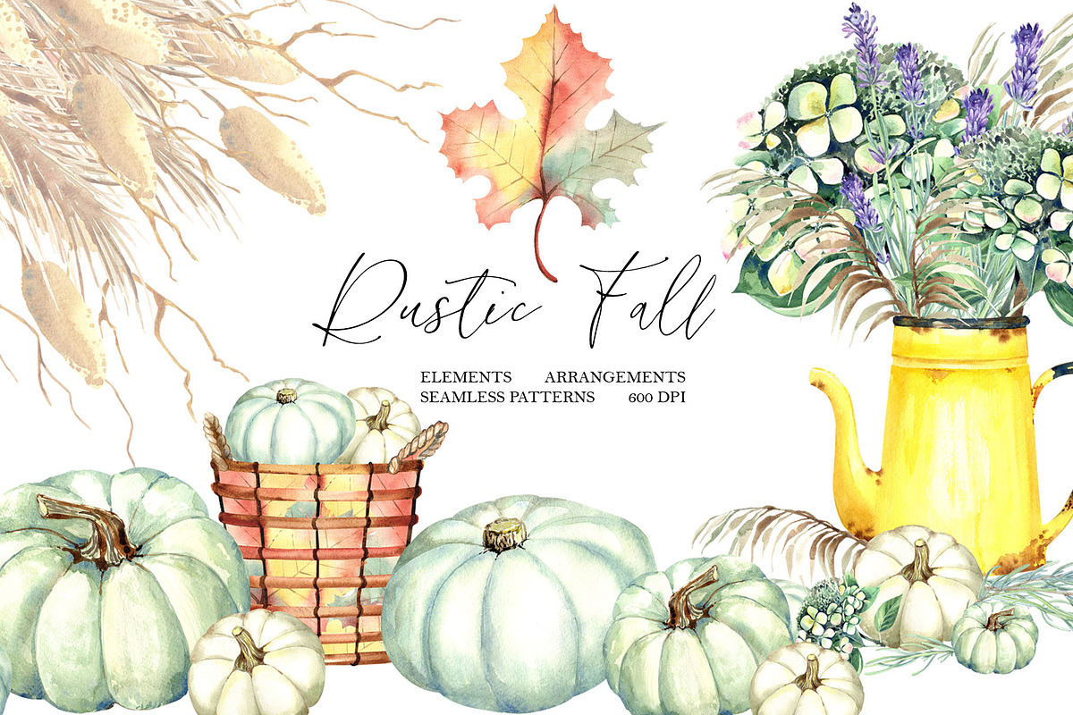 Rustic Fall, a Pattern Graphic by JennyColorArt (Photo 1 of 8)