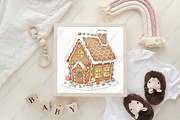 Whimsical Gingerbread House, an Illustration by CraftArtStudio (Thumbnail 4 of 4)