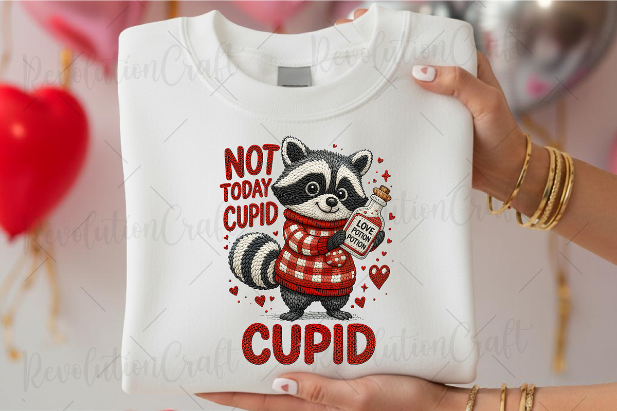 Faux Crochet Funny Raccoon Valentine, an Illustration by OK Design (Photo 3 of 6)