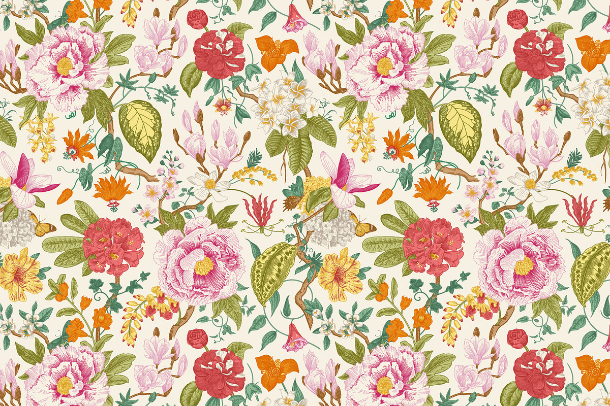 Bloom. Chinoiserie inspired, a Decorative Illustration by olga.korneeva (Photo 4 of 12)