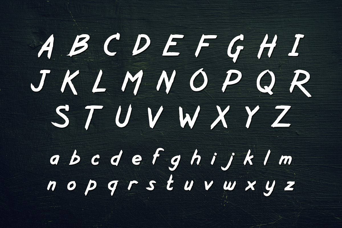 Kurazan Brush Font preview 2