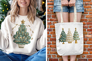 Whimsical Christmas Tree Clipart V.1, a Seasonal Illustration by V Design Creator (Thumbnail 8 of 9)