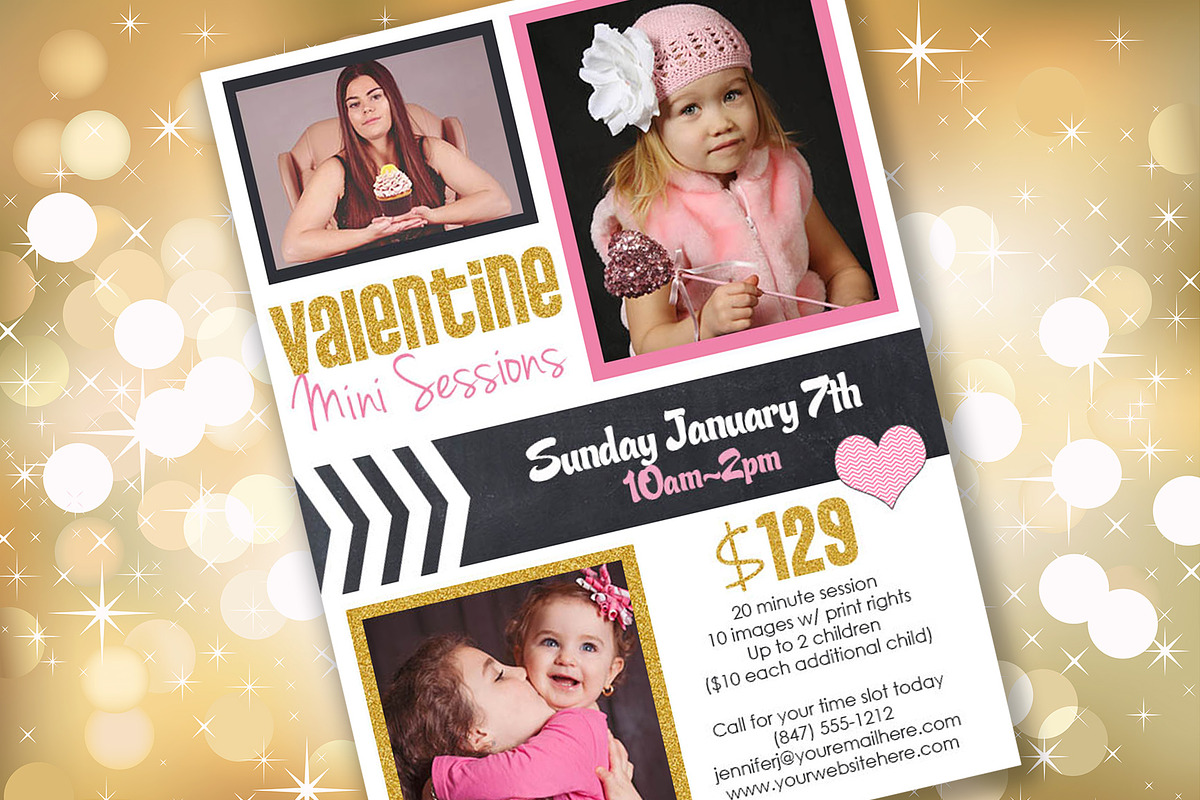 Glitteratti Valentine Mini Session, an Email Template by Jennifer Caminiti