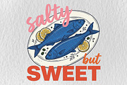 Summer Fish Hand Drawn PNG, an Illustration by DreamPrint404 (Thumbnail 1 of 6)