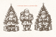 Vintage Christmas Clipart Bundle, a Decorative Illustration by ClipArtRoom (Thumbnail 5 of 8)