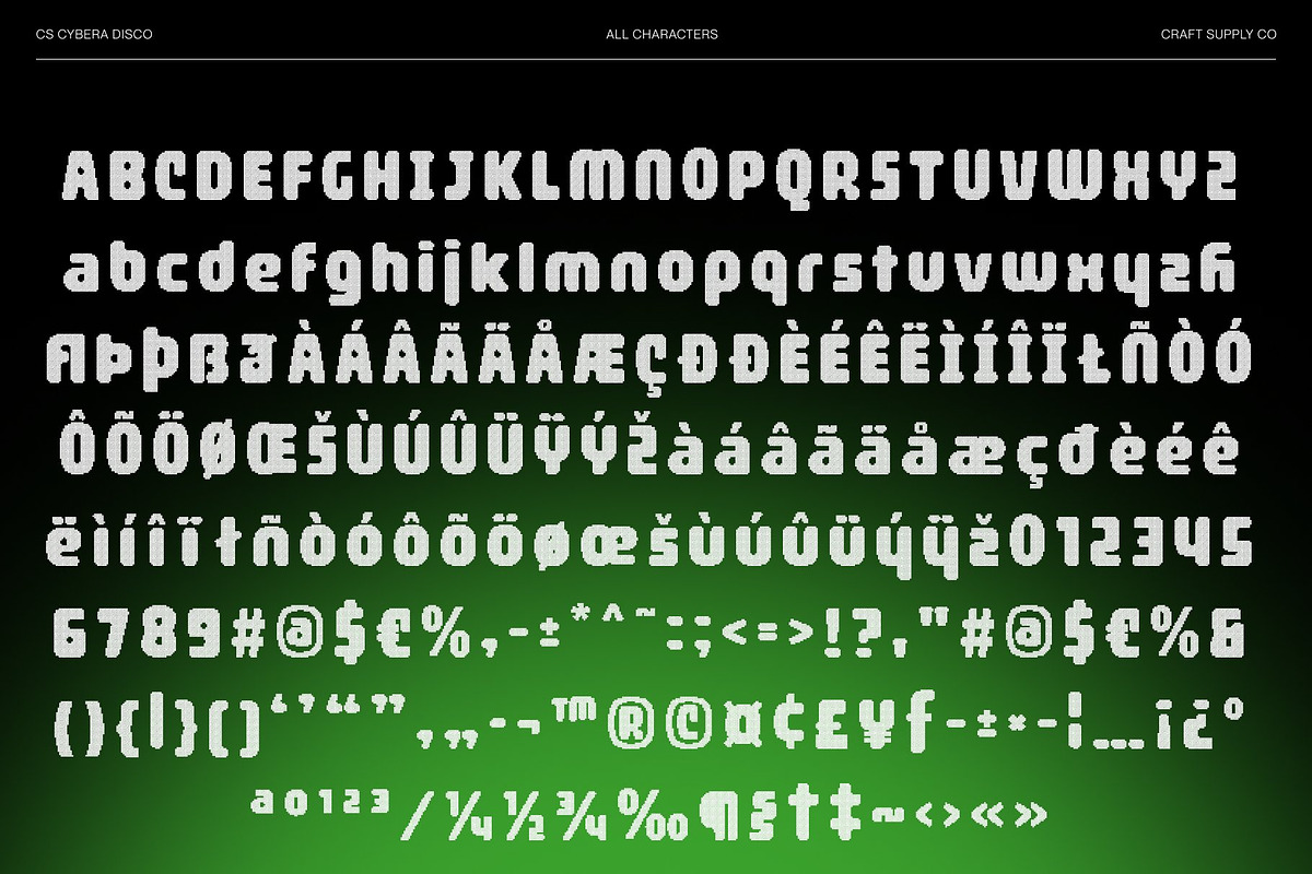 CS Cybera Disco, a Sans Serif Font by Craft Supply Co. (Photo 8 of 8)