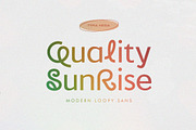 Quality Sunrise, a Sans Serif Font by Typia Nesia (Thumbnail 1 of 12)