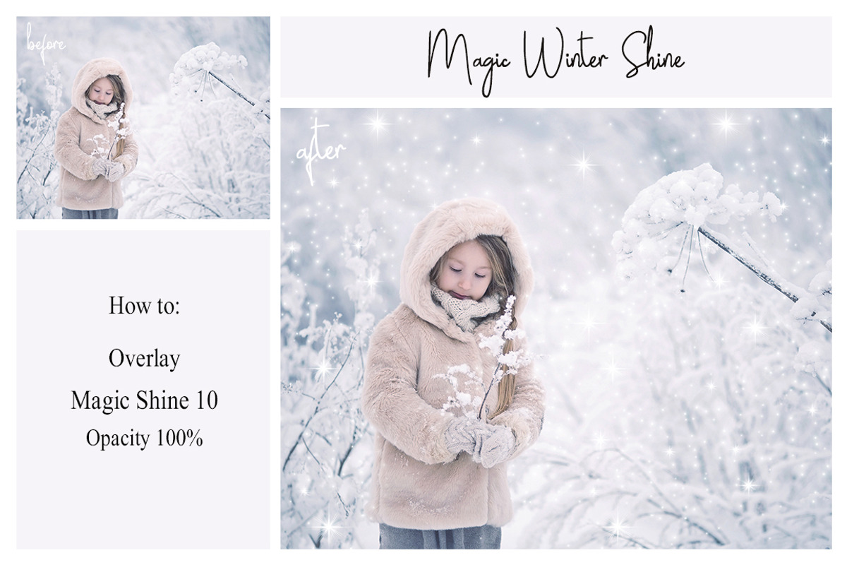 30 Magic Winter Shine Overlays PNG, a Texture Graphic by LovePhotoMoment (Photo 3 of 12)