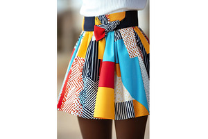 Brightly colored skirt with fun, a Beauty & Fashion Photo by Lermont51