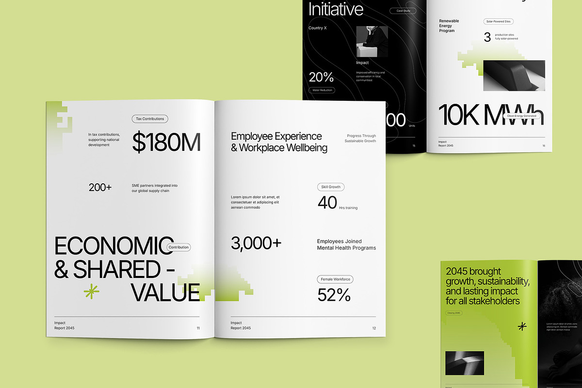 Minimalist Impact Report Template preview 8