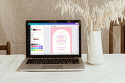 Checkered Wedding Invite Template, an Invitation Template by Indigo Rain Creative (Thumbnail 6 of 7)