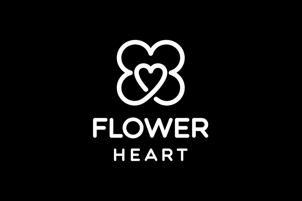 Flower and Love Heart Logo, a Branding & Logo Template by Buqancreative (Photo 3 of 4)