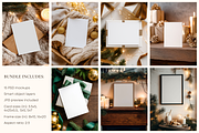 Holiday Christmas Card Mockup Bundle, an Advertising Mockup by Serenefeeling (Thumbnail 10 of 11)