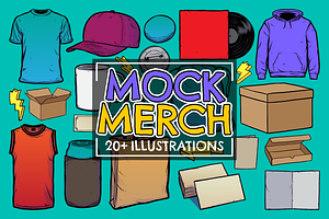 Mock Merch Vector Pack, a Work Illustration by Vectory by BSC