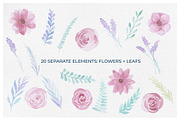 Delicate Watercolor Floral Graphics, an Illustration by RV Zarpelon (Thumbnail 8 of 8)