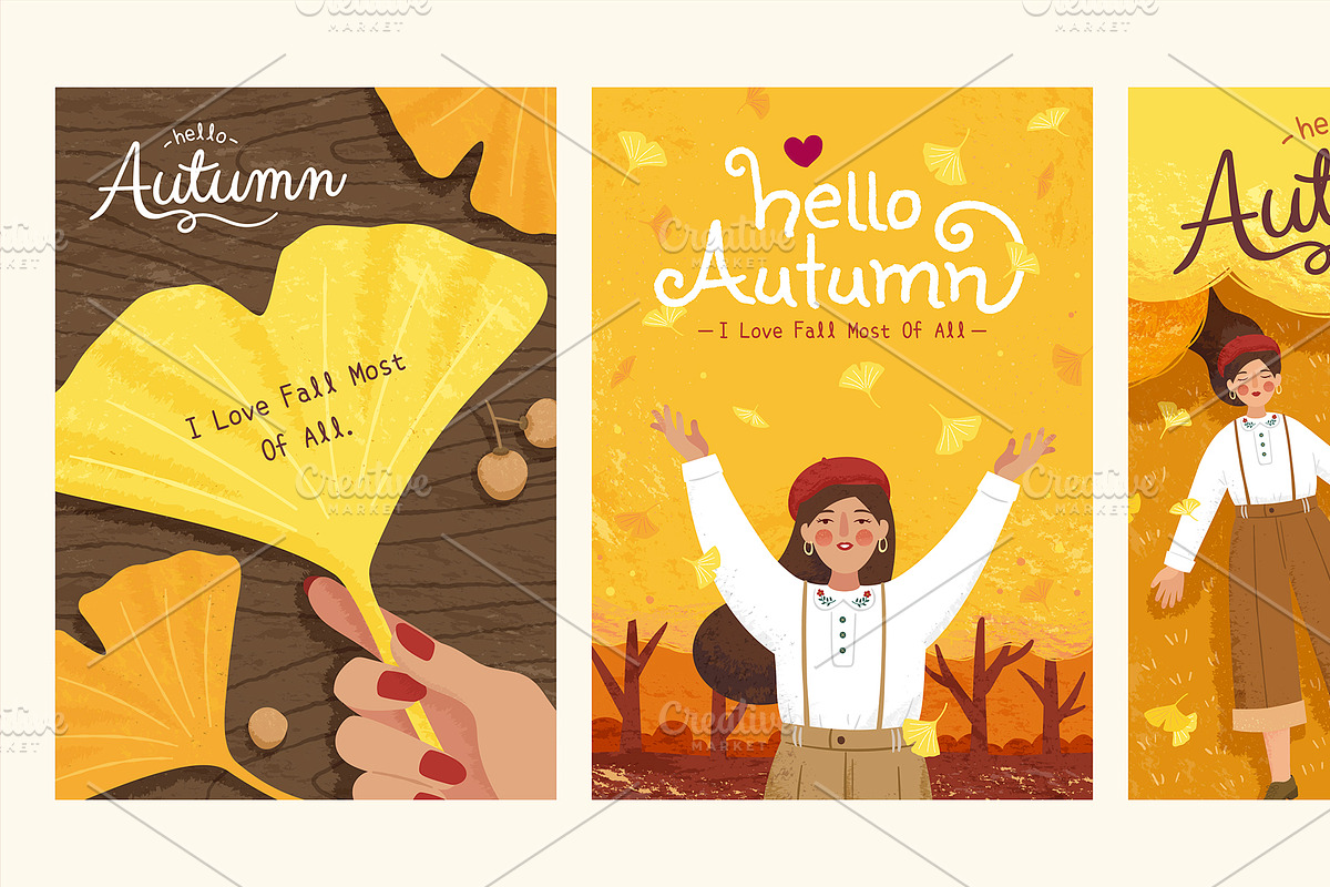 Romantic autumn cover design, a Brochure Template by TotallypicRF