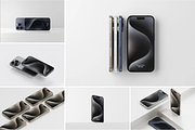 11 Psd iPhone 15 Pro Mockup, an iPhone Mockup by Se٧enStudio (Thumbnail 1 of 12)