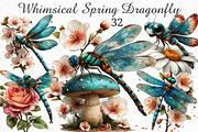 Whimsical Spring Dragonfly Clipart, an Illustration by Craft Nest (Thumbnail 1 of 10)