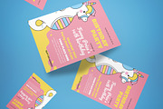 Unicorn Birthday Invitation, an Invitation Template by graphicook (Thumbnail 3 of 3)