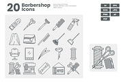 Barbershop Icon Pack, an Outline Icon by erifqizeicon (Thumbnail 3 of 3)