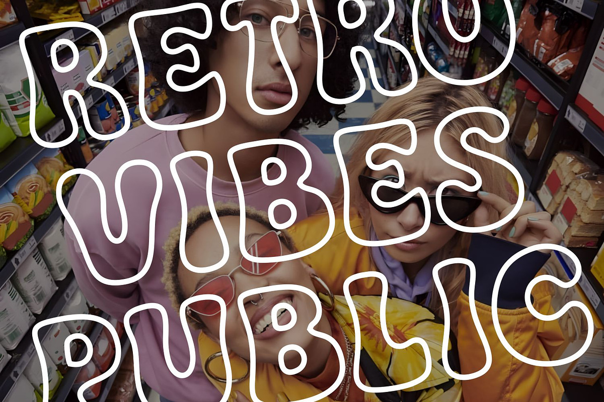 Bultik Retro Bubble Font for Groovy, a Slab Serif Font by WhymoreArt (Photo 8 of 12)