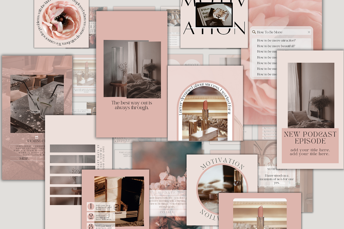 Pink Beauty Canva Templates, a Social Media Template by BRANDcontent (Photo 17 of 18)