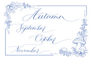 4 Seasons. Calligraphy and Frames., a Seasonal Illustration by Line and Bloom (Thumbnail 6 of 13)
