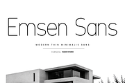 Emsen Thin Sans Serif Font, a Sans Serif Font by Rasio Studio (Thumbnail 1 of 11)