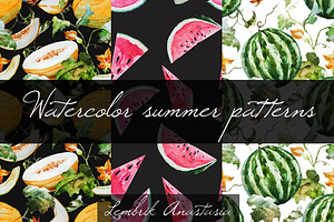 Watercolor Summer Patterns