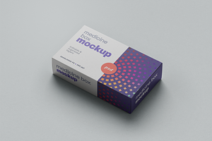 Pill Box Medicine Packaging Mockup, a Product Mockup by Hubzway